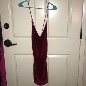 Velvet Red Dress from White Fox Boutique